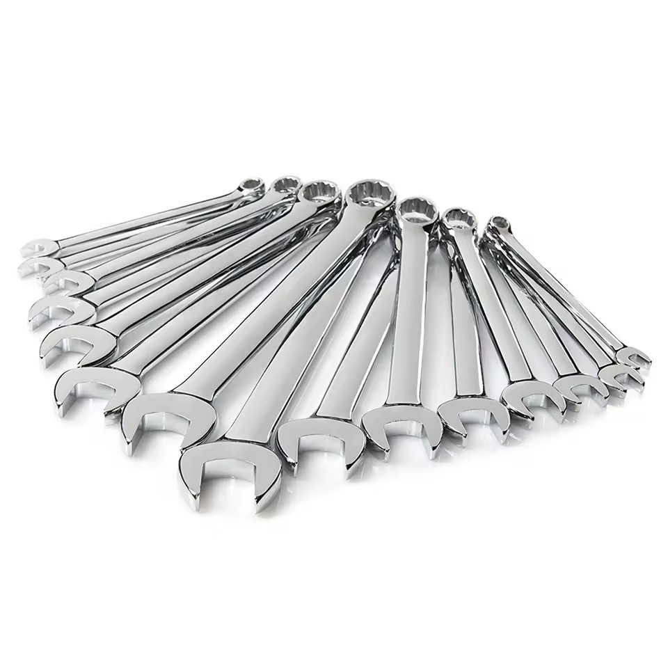 6-32mm Open End Combination Wrench Universal Large/Small Metric Ring Socket Spanner DIY OEM 45# Steel Double End Household Car