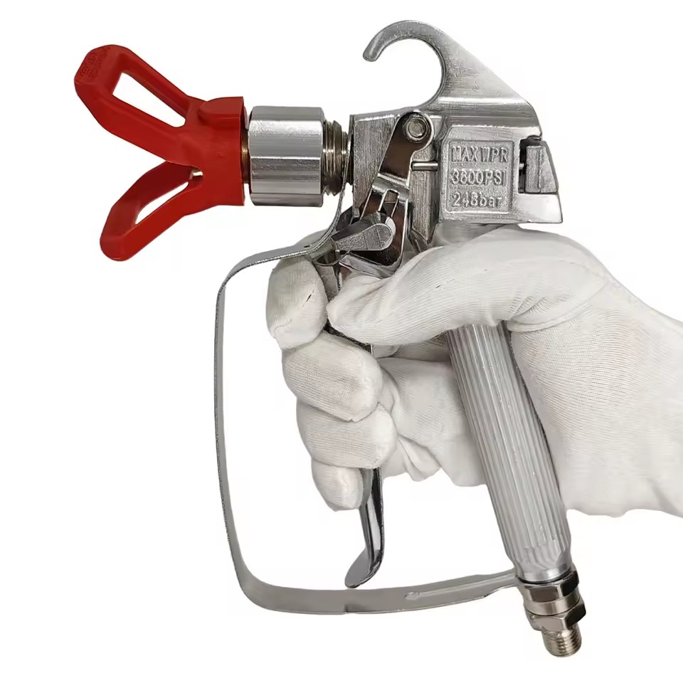 Electric Airless Paint Sprayer Gun with 517 Nozzle Industrial DIY Grade Steel Construction 5L Cup Volume 220V Pressure Feed-001