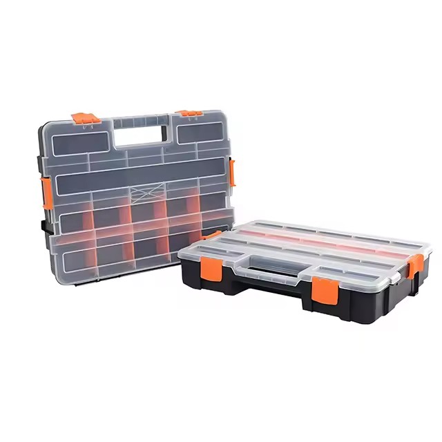 Portable Tool Organizer with Removable Dividers for Fasteners, Screws, Nails, Nuts and Bolts