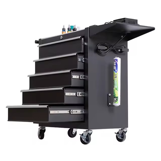 Esthetician Salon Trolley Cart Tattoo Barber Tool Box