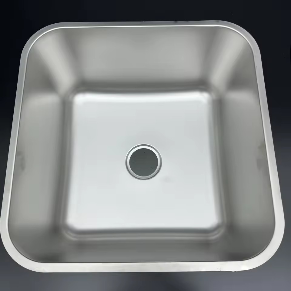 Wholesale Commercial Sink Stainless Steel Single Bowl Metal Stainless Steel 201 304 Sinks for Restaurant Hotel