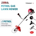 Multi-Purpose 42.7cc 4-Stroke Petrol Powered Lawn Mower Brush Cutter Professional Gas-Powered Gasoline Lawn Mower Grass Cutter
