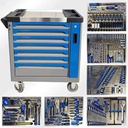 Mechanic Tool Cart Cabinet With 526pcs Tool Set Rolling Tool Storage Cabinet
