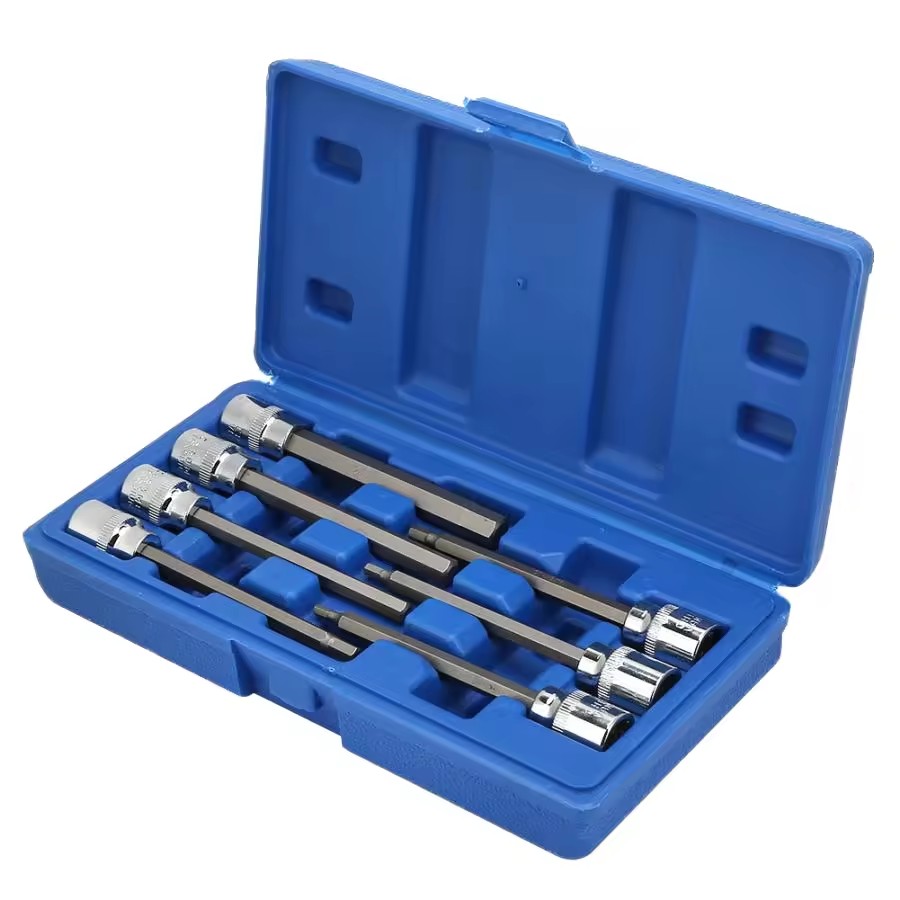 RF100162 7Pcs 1/8-3/8in Hex Extend Long Bit Pipe Wrench OEM Chrome Vanadium Steel 3-Year Warranty