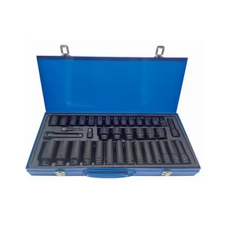 38pcs Car Maintenance Air Impact Metric 1/2 Wrench Impact Socket Set