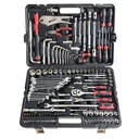 132pcs Mechanical Combination Spanner Kit Auto Repairing Car Hand Wrench Socket Box Household Ratchet Tool Set OEM Brand 3-Year