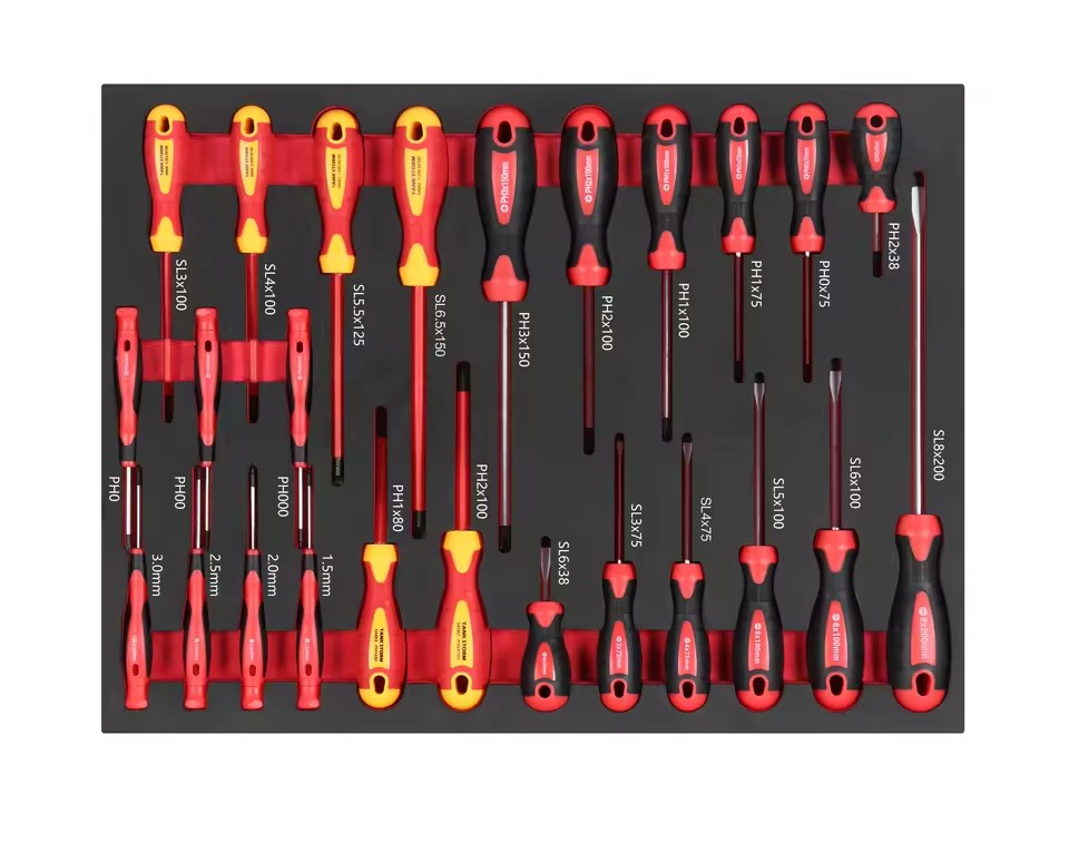25PCS EVA Foam Screwdriver Tool Set Electrical Screwdriver Kit