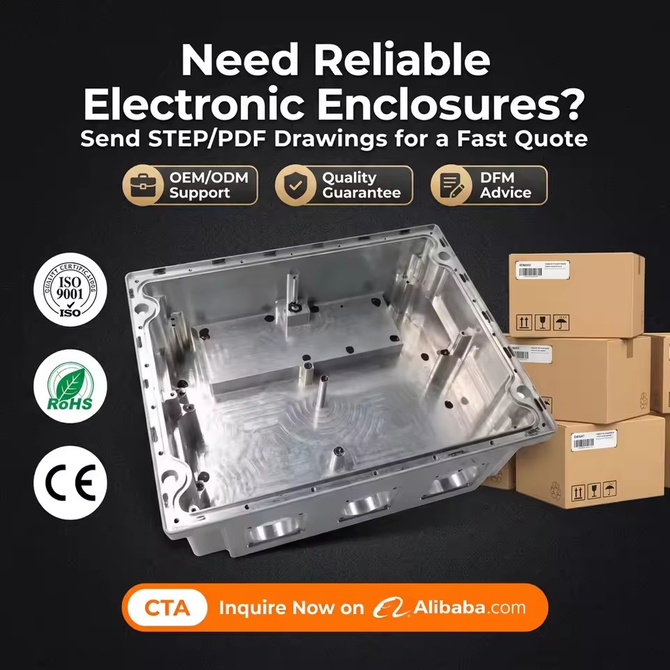 Aluminum Alloy Die Casting Electronic Shell Accessories Radiator Bimetal Precision Tolerance 0.1mm Custom Surface Treatments