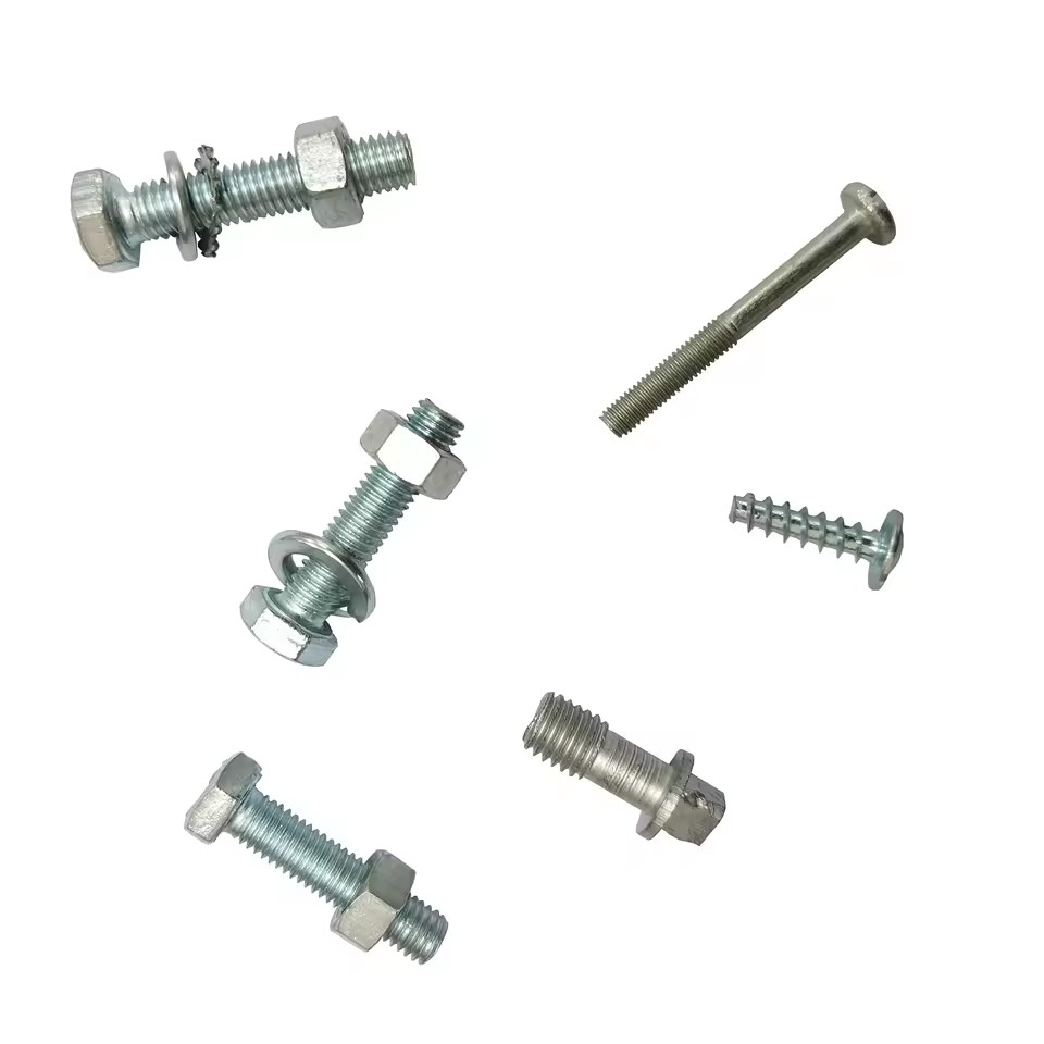 Carbon Steel Furniture Bolts Hex Nut Secure Attachment Cable Installation Screws for Home Decor Metric Measurement Copper Nickel