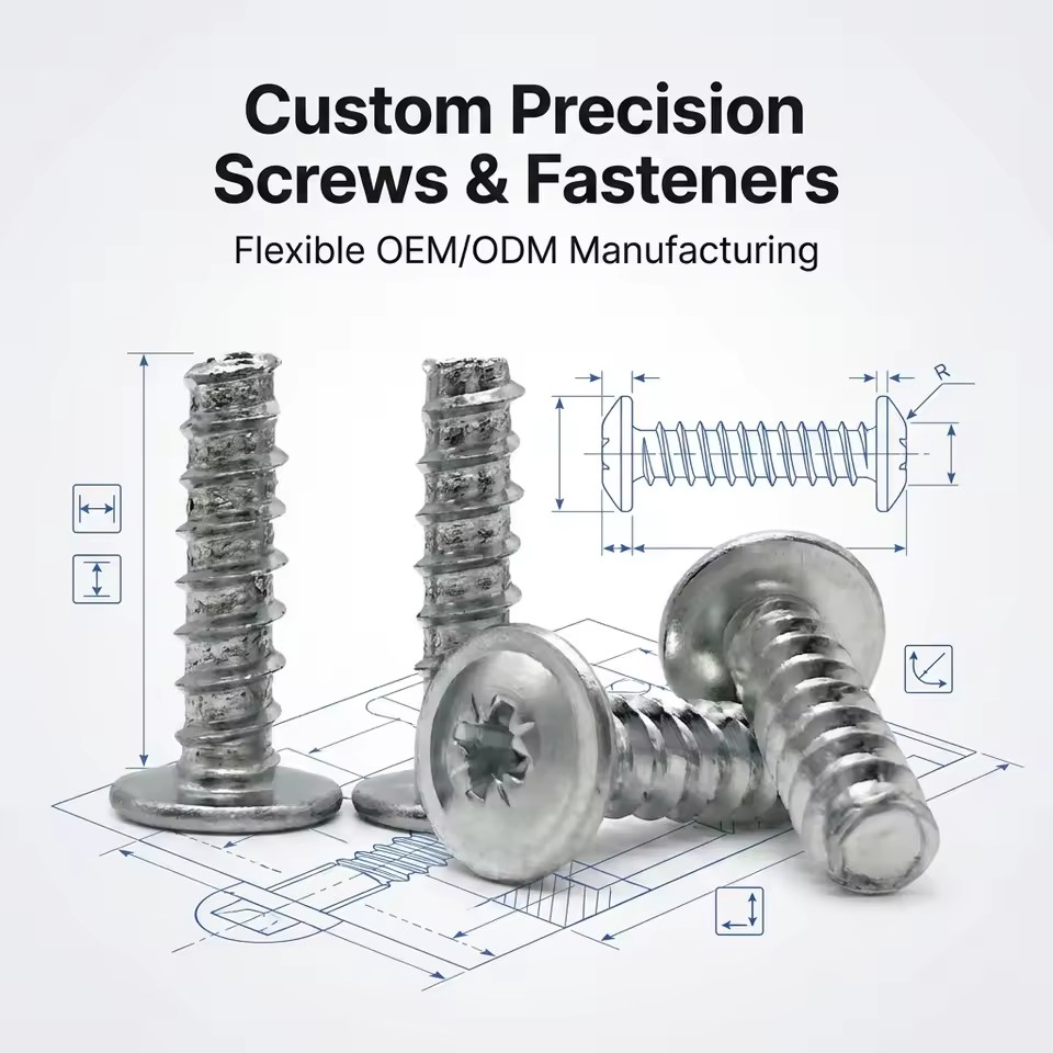 ZHIXIN M1-M6 Phillips Self Tapping Screw Cross Recessed Round Head Flat Tail Zinc Finish Screws Manufacturer's Product