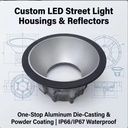 Aluminum Die Casting LED Street Light Housing for Lighting Equipment Tools ISO9001 Certified CE/RoHS Compliant High Casting