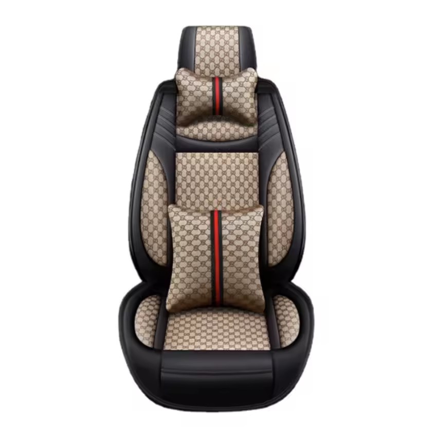 New Multifunctional Leather Design Fashion Car Seat Cushion Breathable Practical Car Seat Cover Set Car Seat Protective Cover