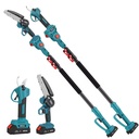 Electric Garden Pruner Shears Long Pole Brushless Lithium Battery Plastic DIY Chain Saw Cutter Electric Tools Set for Tree Care