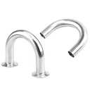 Stainless Steel Dairy Food Grade SS304 SS316 Custom 3 Inch Pipe 180 Degree U Shape Ss Tube Bend Return Elbow