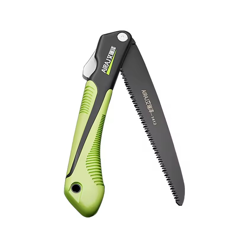 Airaj Factory Premium 8 Inch Folding Saw SK7 Steel 10 TPI CE Certified Anti-Rust Coat Hand Saw Cutting Tool Woodworking