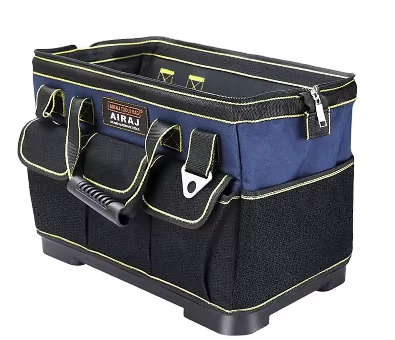 Custom Heavy Duty Waterproof PVC Tradies Professional Tool Bag Hard Molded Rubber Base Electrician Belt Tool Sets Bags Kits