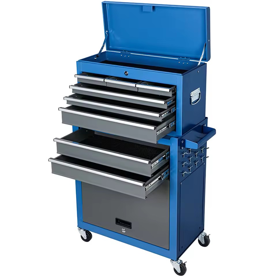AIRAJ Blue Tool Cabinet with Locking OEM Style Industrial Tool Chest with Wheels Cheap