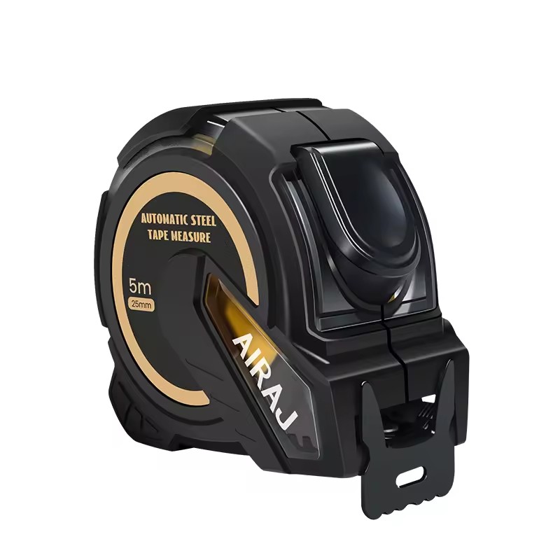 AIRAJ High Quality Gold & Black Stainless Steel Metric 3M/5M/7.5M/10M External Package Tape Measures
