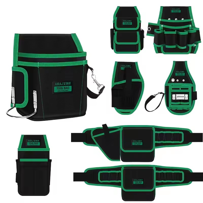 AIRAJ Professional Electrician Manager Bag Heavy Hardware Waist Tool Storage Durable Portable Worker's Kit with Customized OEM