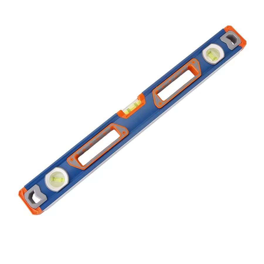 Industrial-Grade Aluminium 600mm Spirit Level 10mm Accuracy 4-Point Magnet 360 Emission Angle 0.5mm Tile Thickness Measurement