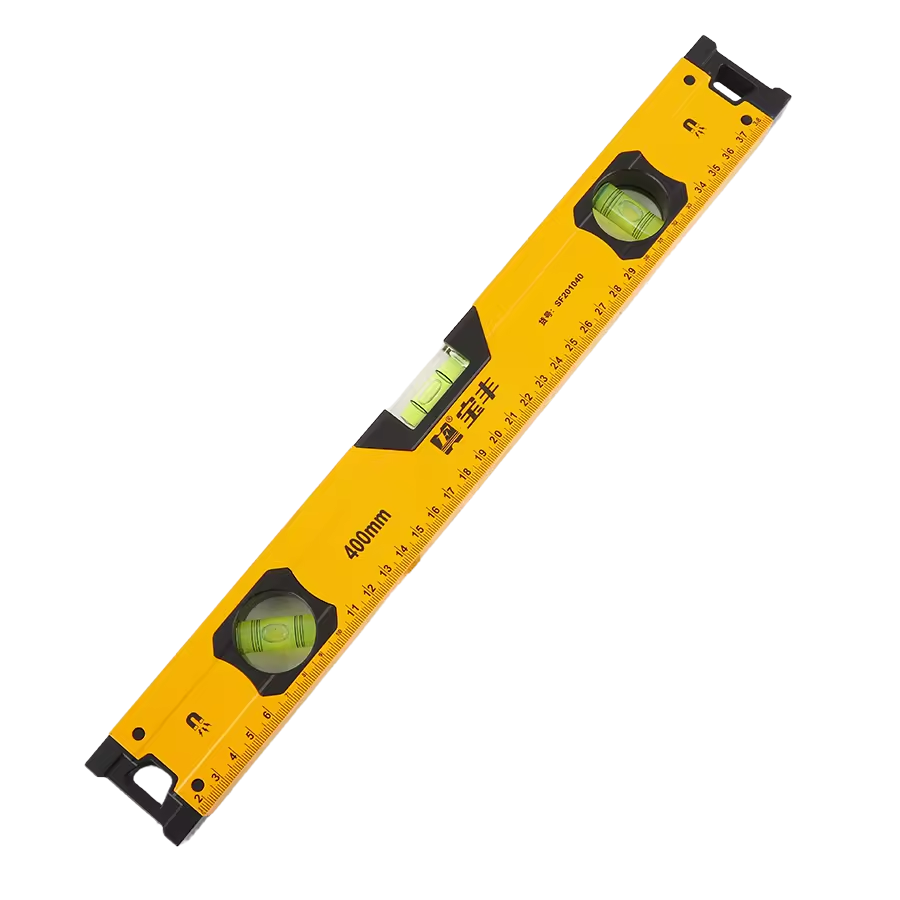 Industrial-Grade 400mm Spirit Level with +/-10mm Accuracy 4-Point Magnet 360 Emission Angle Tile Thickness 0.5mm