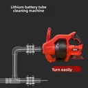 Cordless 25-Foot 20V Lithium Battery-Powered Portable Drain Auger with Automatic Feed Kitchen Drain Cleaner