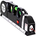 Multipurpose Laser Level Kit Cross Line Beam Tools 8ft/2.5M Metric Ruler for Picture Hanging Tile Wall Alignment-AikTryee
