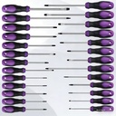 Industrial-grade Chrome Vanadium Steel Screwdriver Set Auto Repair Tool Kit Wrenches Storage Rack Complete Factory Tool Set