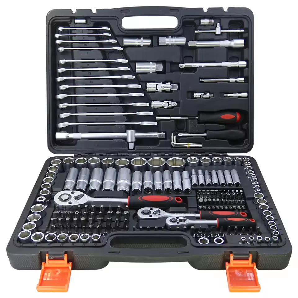 BNYA 216 Pcs 1/4" & 1/2" & 3/8" Professional Mechanical Repair Socket Wrench Set Full Automotive ToolBox Car Repairing Hand Tool