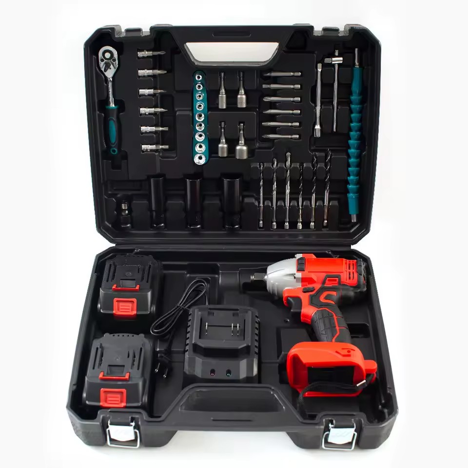 21V Brushless Electric Torque Wrench 1/2in Handheld Heavy Duty Impact