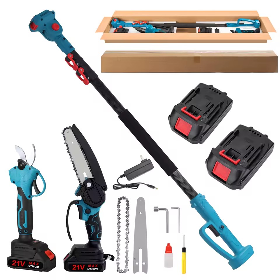 Best-selling 21v Electric Pole Saw, Pole Pruner, Pruning Tool, Woodworking and Garden Tools, Lithium Battery