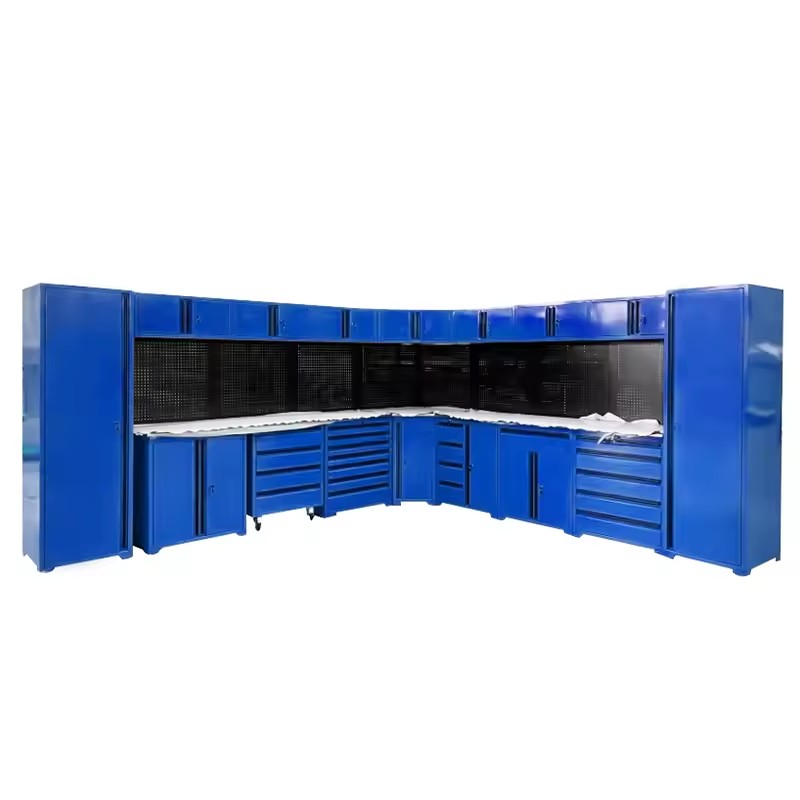 Heavy-Duty Steel Tool Cabinet Storage System Professional Workshop Workbench with Multi-Drawers and Locking System
