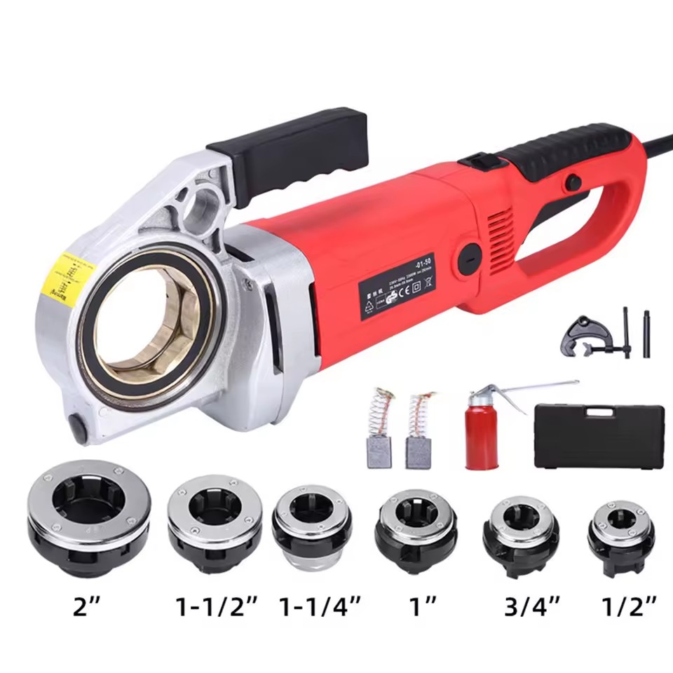 Industrial GradePower Pipe Threader Machine Electric Ratchet Die Threading Electric Pipe Threading Machine Threading Machine