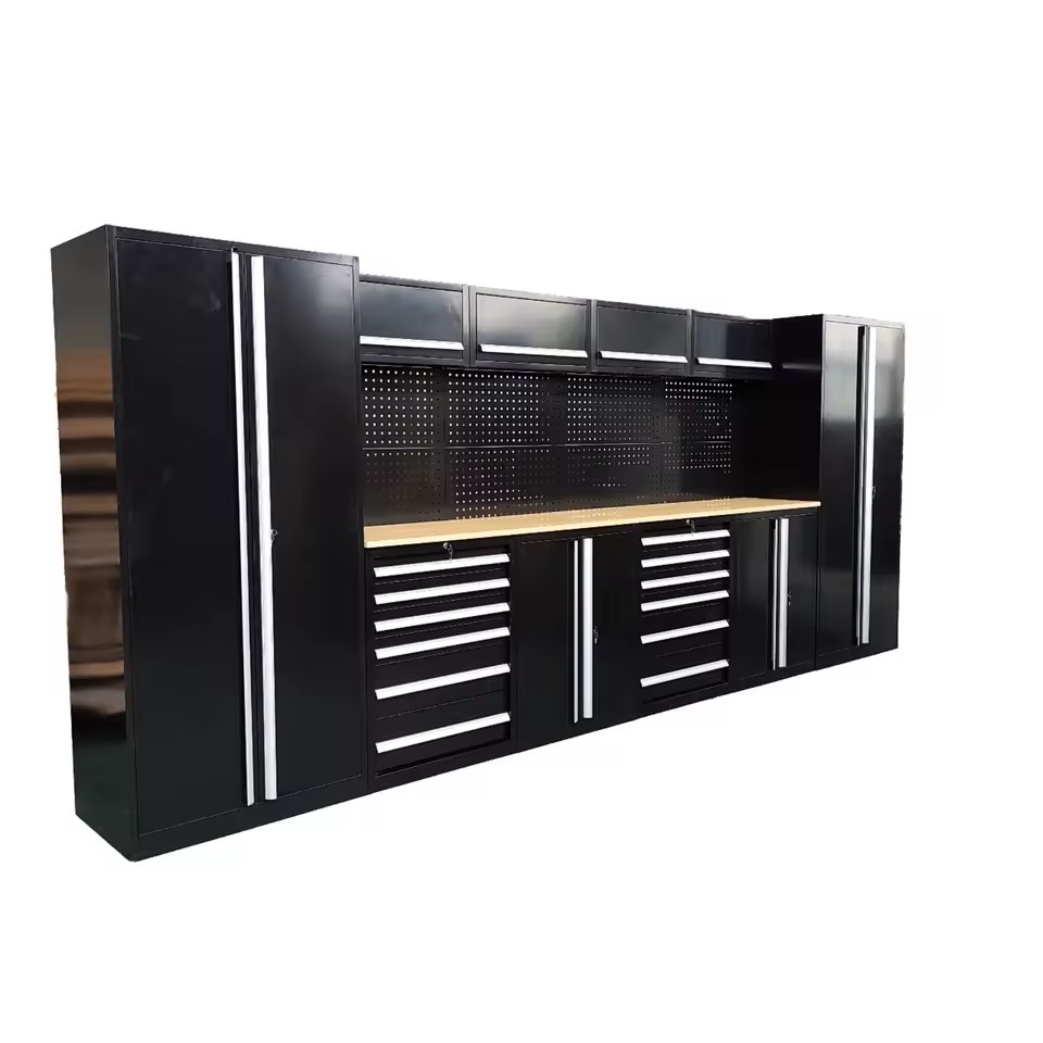 Arlott OEM Garage Workshop Tool Cabinet Modular Design Cold Rolled Steel Construction Locking Rod 2m Height 300kg Load Capacity