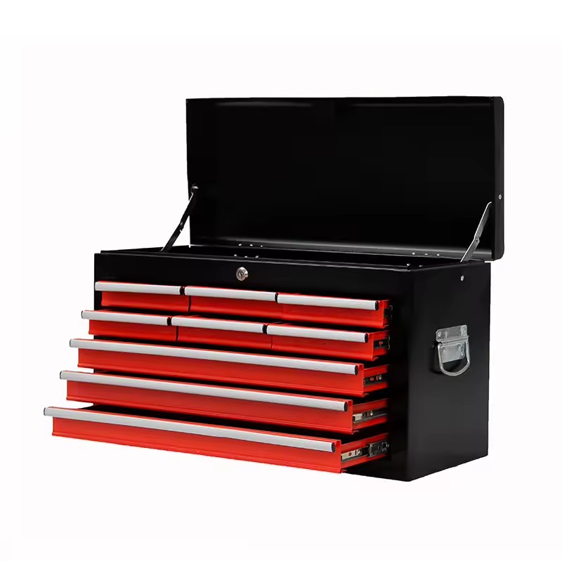 Factory Mechanic Tool Box High Quality Iron 8 Drawers Large Tool Kits Mechanic Box With Side Handle