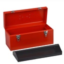 Heavy Duty Red Portable Lockable Metal Tool Chest Storage Tool Box With Inner Tray and Handle