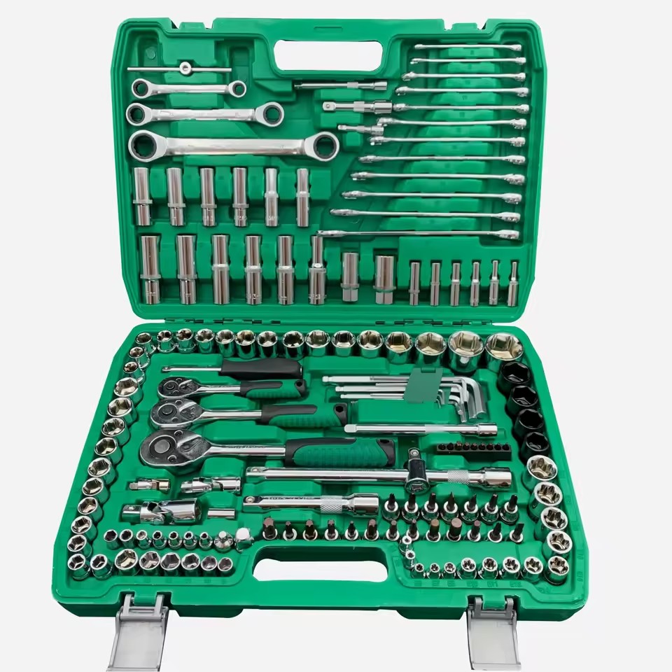 Heavy Duty 150 Pcs Hand Tools Set for Auto Repair Tools Box Kit Socket Wrench Sets
