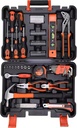 Professional Hand Tool Box Set 154PCS Chrome Vanadium Steel Hard Case Hex Wrench Screwdriver Pliers Custom OEM/ODM Color Logo