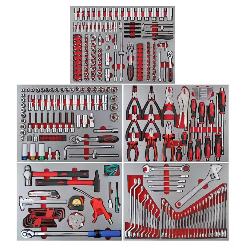 Wholesale OEM 339pcs Professional Tool Set Chrome Vanadium Steel 1/2 Inch Socket Ratchet Wrench Pliers Auto Repair Garage
