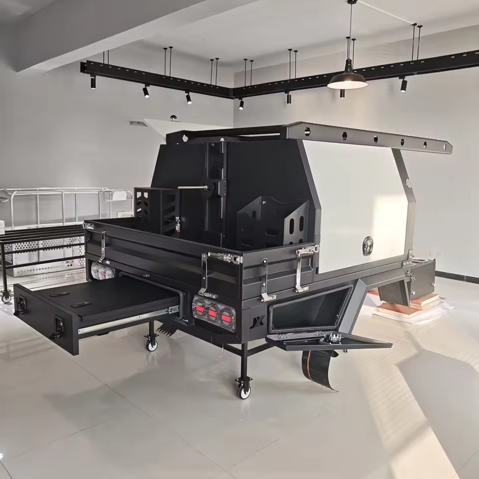 Custom Aluminium Ute Canopy with Full Toolbox System for Dual Cab Pickup