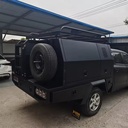 4x4 Pickup Ute Tray Canopy Aluminum Alloy Tool Box with Tonneau Cover & Slide Out Drawers