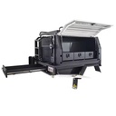 Outdoor Adventure Aluminium Ute Canopy with Roof Rack, Tonneau Cover & Lockable Storage - Off-Road Truck Bed Toolbox