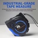 Bte Tape Measure 5M 25Mm Stainless Steel High Precision Self Winding Measuring Tape For Construction And DIY Use