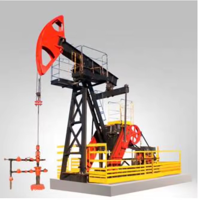 API 11B Cost-Effective C640D Traditional Nodding Donkey Beam Pumping Unit with Gearbox & Motor