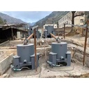 Reliable gold centrifuge separator gravitational recovery apparatus gathering refined metals at mineral processing factories
