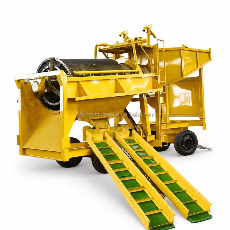 Compact gold wash cart lightweight mineral separator for river gold recovery gravel screening and prospecting work