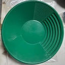38cm Outdoor Golden Panning Pan Mineral Separator Dual Riffle Manual Golden Screening Efficient Particle Separation Tray