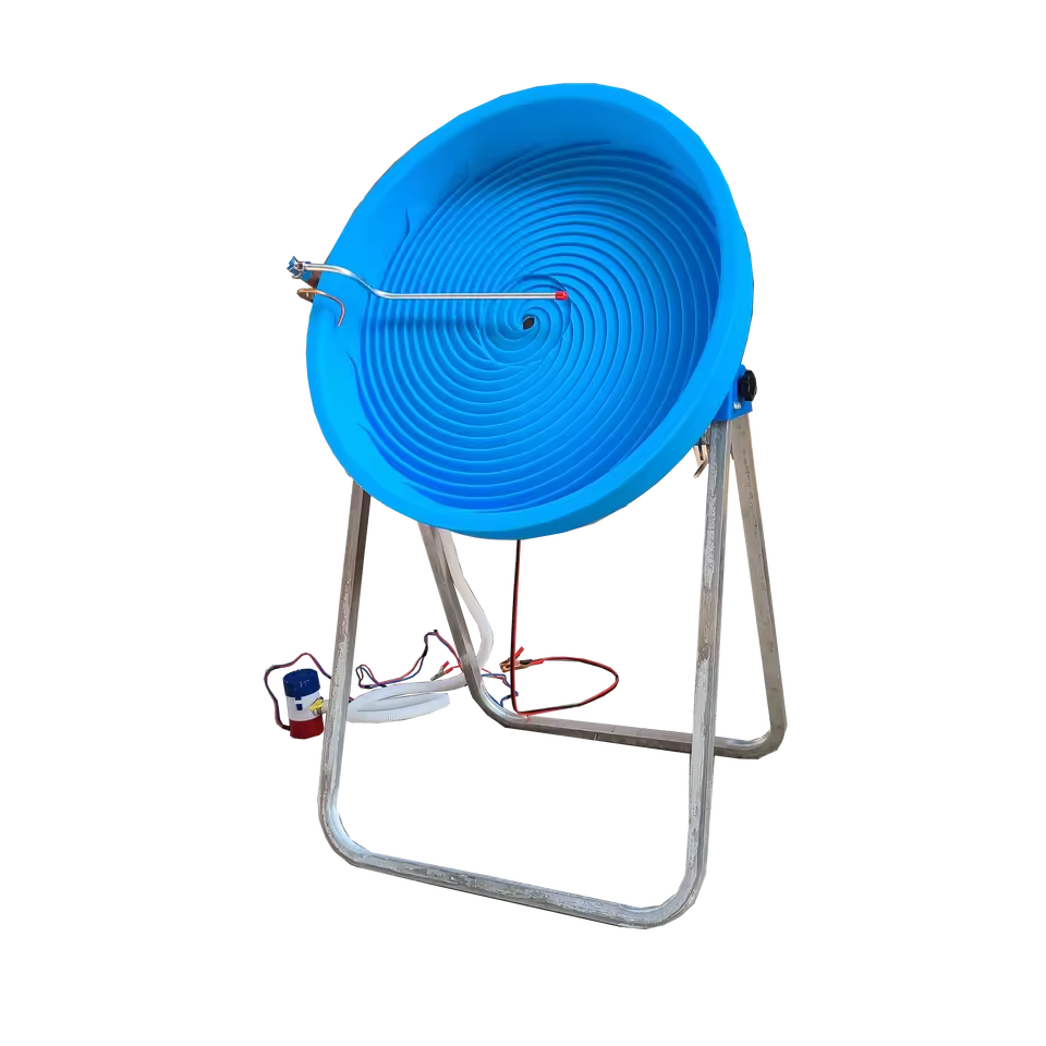 New Style DC 12V Automatic Turbo Gold Panning Machine Spiral Gold Prospecting Portable Mini Turbine Gold Separator