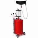 Professional 80L Pneumatic Oil Pumping Unit for All Vehicle Fluid Extraction 1550mm Height Adjustable Drainer Basin CE Certified