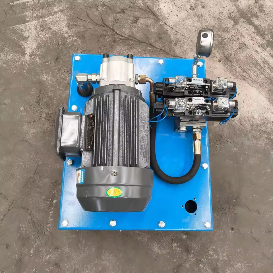 Hydraulic Pump Station 1.5KW Gear Pump 30L Oil Tank Stainless Steel Horizontal Power Unit For Industrial Use